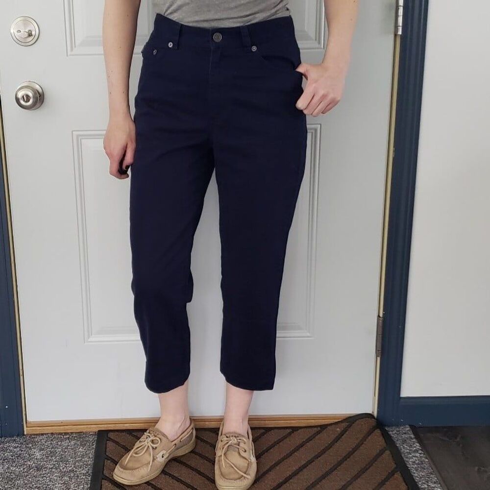 Ralph Lauren Blue Cotton Cropped Pants‎